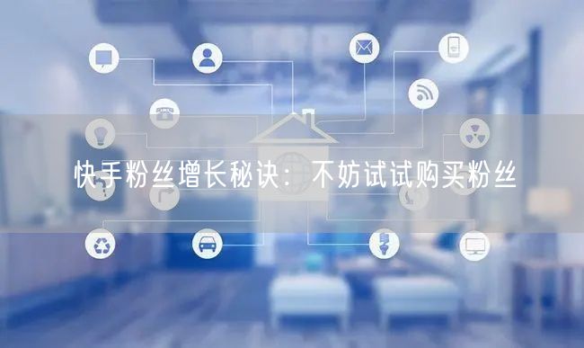 快手粉丝增长秘诀:不妨试试购买粉丝