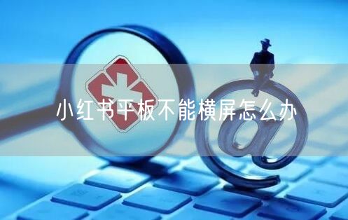 小红书平板不能横屏怎么办